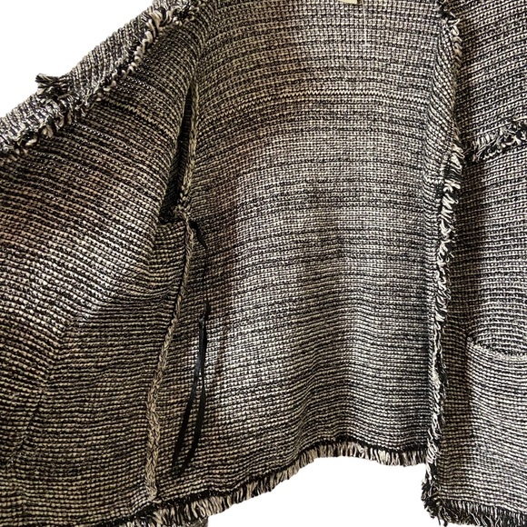 Chico’s Woven Soft Shell Open Front Blazer Shacket Chico’s 1 Medium 8 - Picture 6 of 12